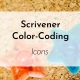 Banner: Scrivener Color-Coding Icons